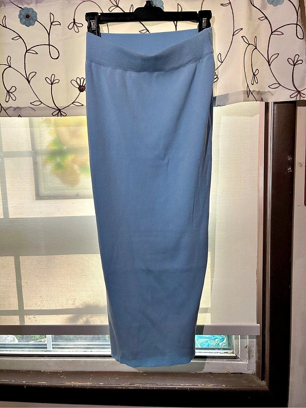 RIVIR Blue Maxi Skirt Like New